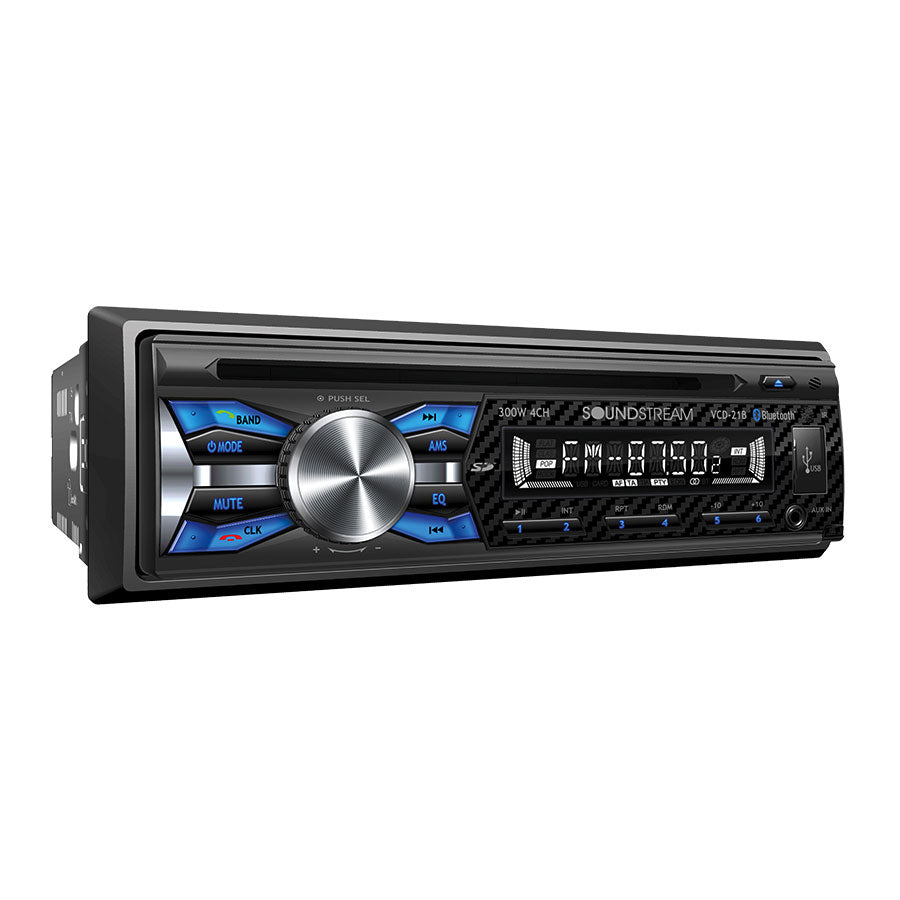 Soundstream Single DIN CD Player with USB Playback/Bluetooth