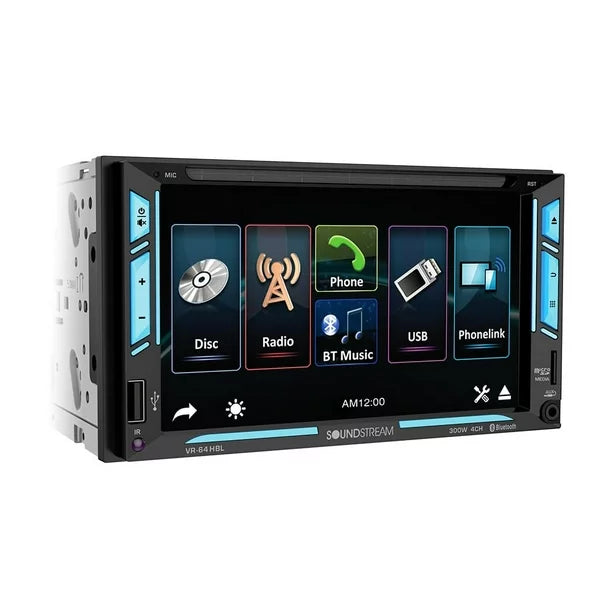 Soundtream 6.2" DVD Bluetooth USB Android 300W Car Stereo
