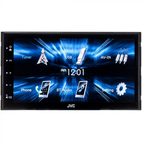 JVC KW-M150BT Bluetooth Car Stereo Digital Media Receiver 6.75" WVGA Capacitive Monitor
