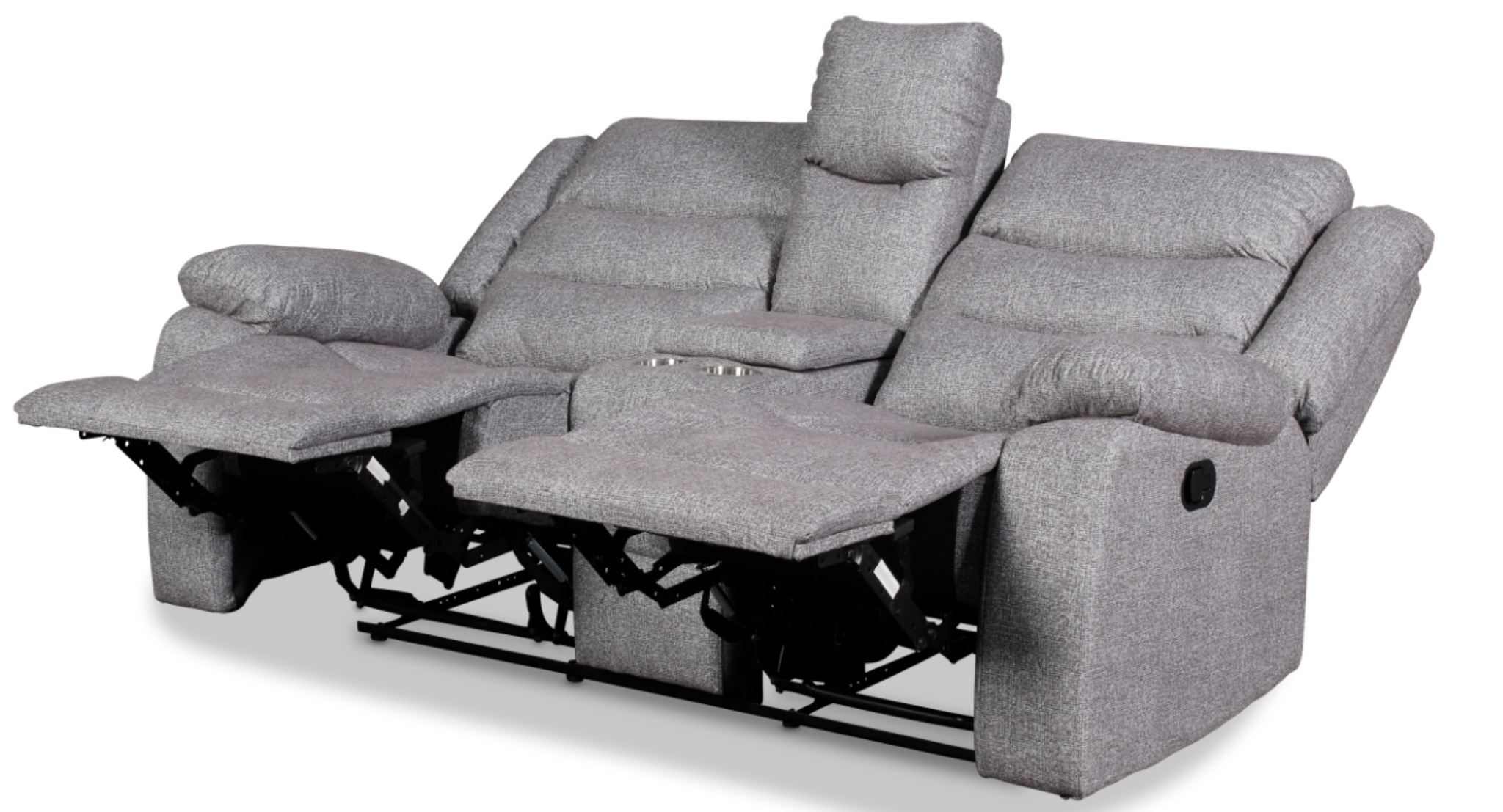 Living Room Recliner Granada Sofa & Love seat Grey