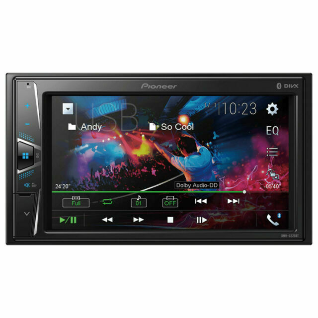 PIONEER DMH-G225BT in-Dash Double-DIN Digital Media 6.2" Touchscreen Display