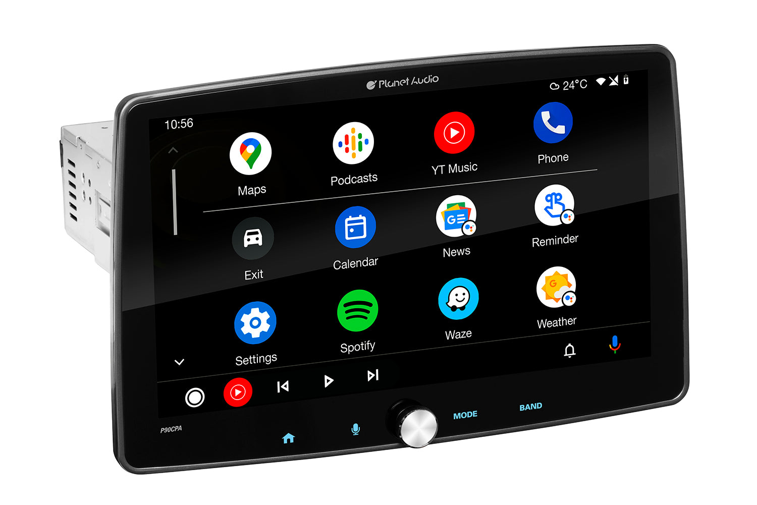 Planet Audio Apple CarPlay Android Single Din 9" Touchscreen -Bluetooth- USB - (Screen Mirroring)