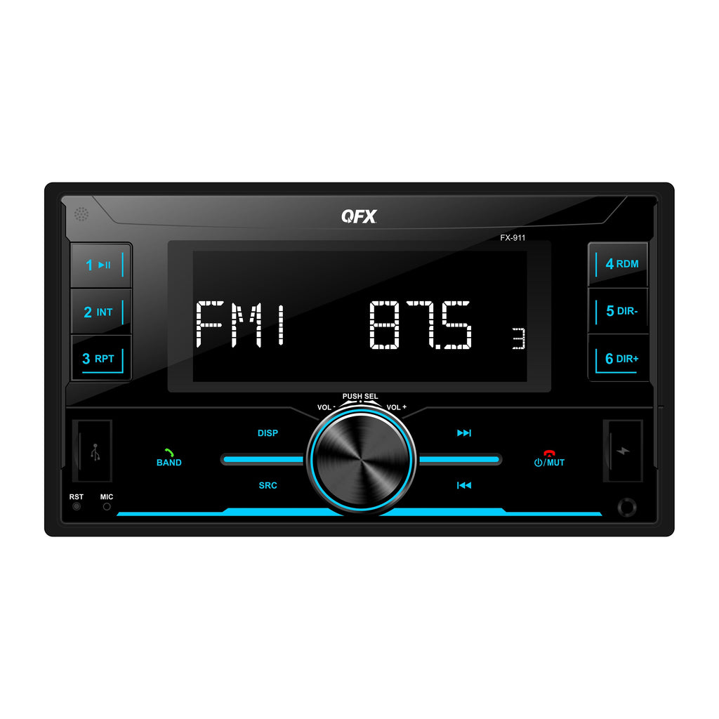 QFX FX-911 Bluetooth Car Stereo AM/FM Radio MP3 Player