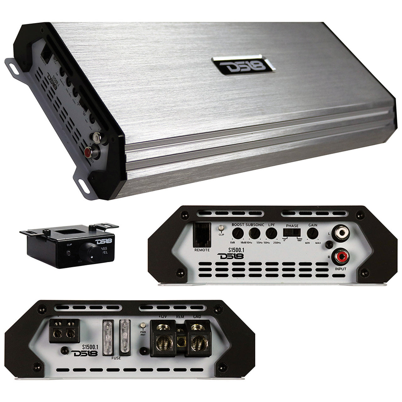 DS18 S-1500.1 SELECT Monoblock Class AB 1 Channel Amplifier 1500 Watts