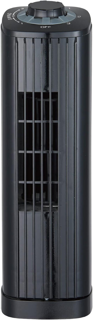 14" Desktop Ultra Slim Oscillating Tower Fan, Black