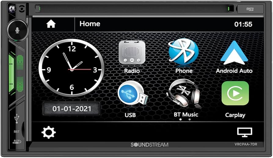 Soundstream 7" Apple Car Play Stereo -Bluetooth