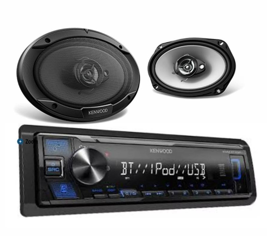 Kenwood Package, Receiver -USB - Bluetooth and 400w 6x9" speaker