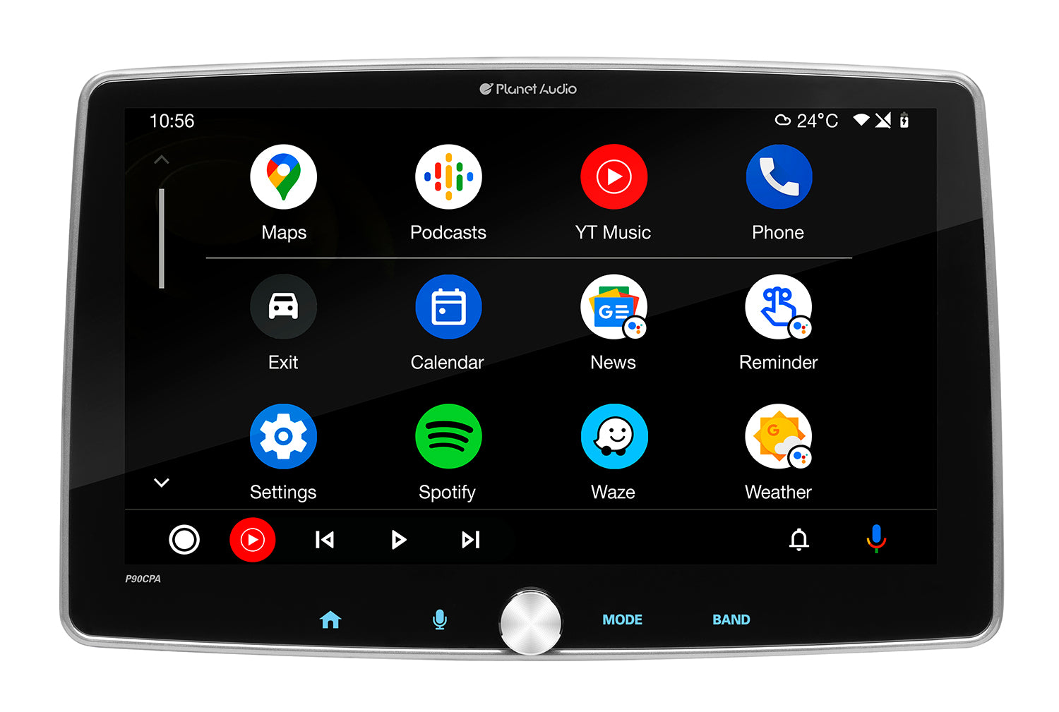 Planet, CarPlay - Android Single Din 9", Bluetooth, USB (Refurbished)