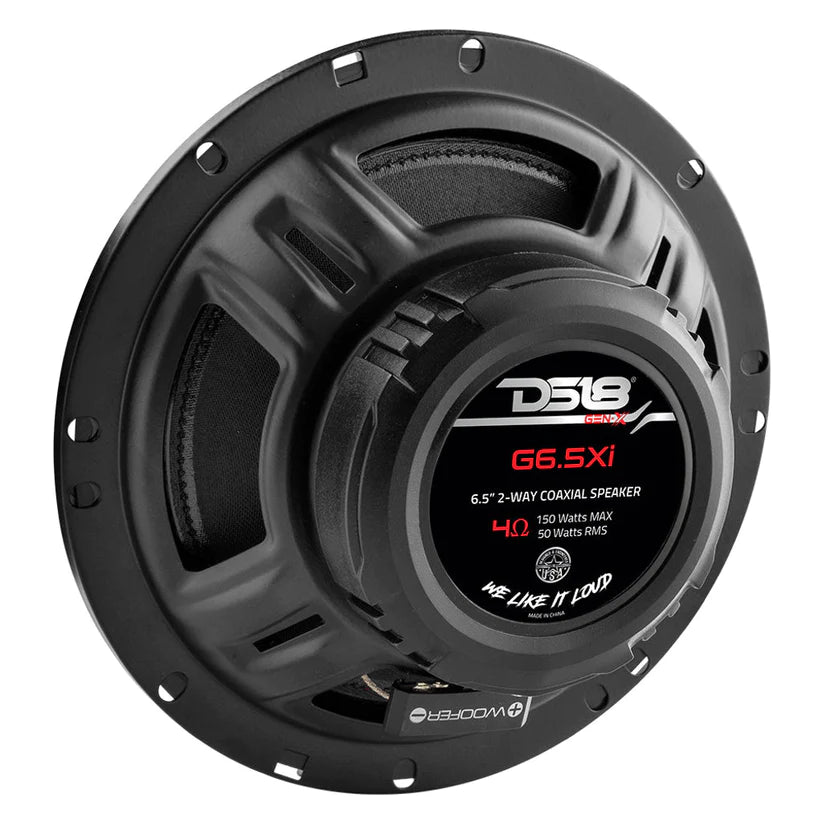 DS18 6.5" 3-Way Coaxial Speakers 50 Watts Rms 4-Ohm