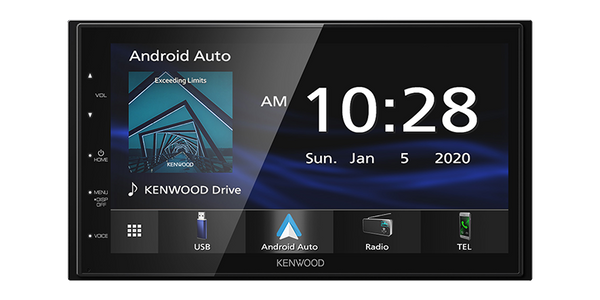Kenwood Receiver 6.8" Apple CarPlay and Android Auto
