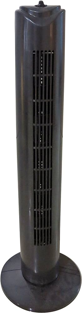32" Oscillating Tall Tower Fan with timer, Black
