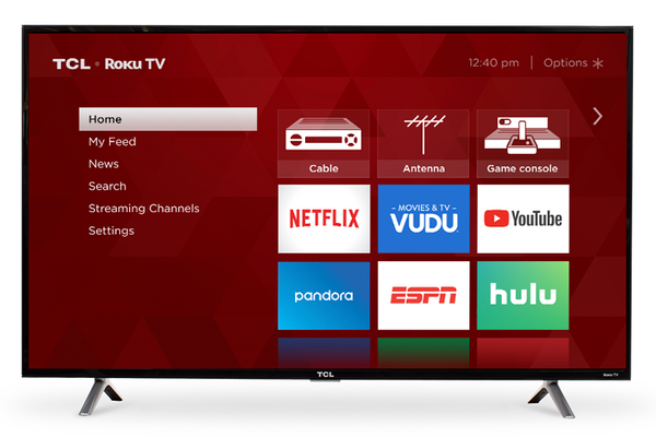 TCL Smart TV 49" LED - ROKU TV(Refurbished)