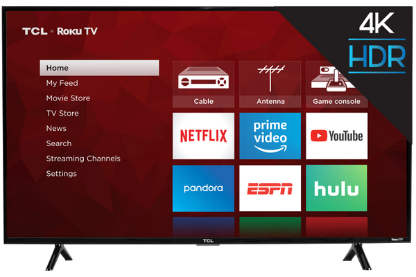 TCL Smart TV 49" LED - 4K - ROKU TV(Refurbished)