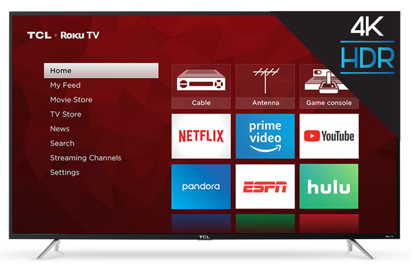 TCL Smart TV 55" LED 4K - ROKU (Refurbished)