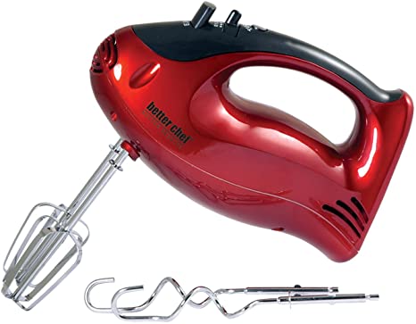 Better Chef IM-811R 5-speed Red Turbo Mixer