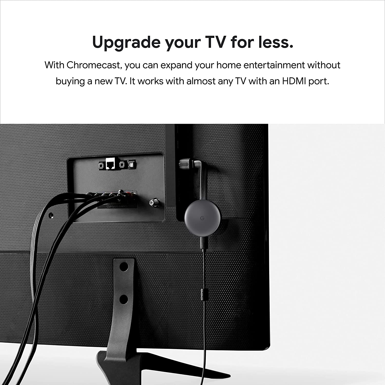 Google Chromecast 3rd Gen - Streaming Device with HDMI Cable