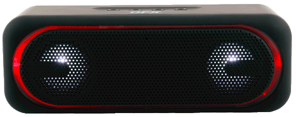 QFX BT-153 Speaker Portable Bluetooth - USB, FM - LED Light