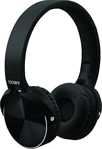 COBY Bluetooth Wireless Metal Folding Headphones Ultra-Modern Portable