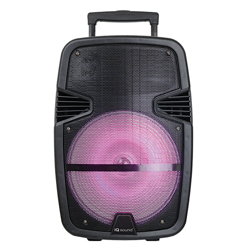 Iq Sound Bocina Amplificada Recargable 12" 2000W, Bluetooth, Aux In,  Usb , Sd, Radio Fm