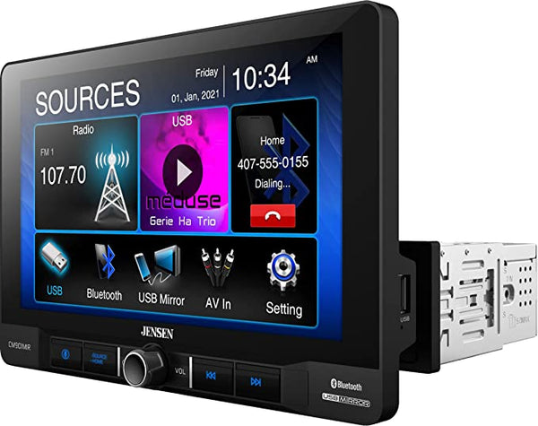 Jensen CM901MIR 9" Mechless Multimedia Receiver with USB Screen Mirroring