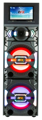 QFX 2 x 12" Speaker W/Wifi Touch Led Screen - Bluetooth