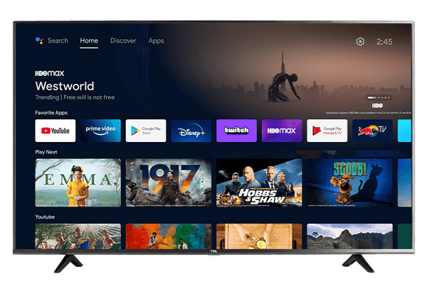 TCL 50" Smart TV LED ROKU 4K 2160p w/tv wall mount(Refurbished) Tv's ONLY for delivery in San Diego and Tijuana