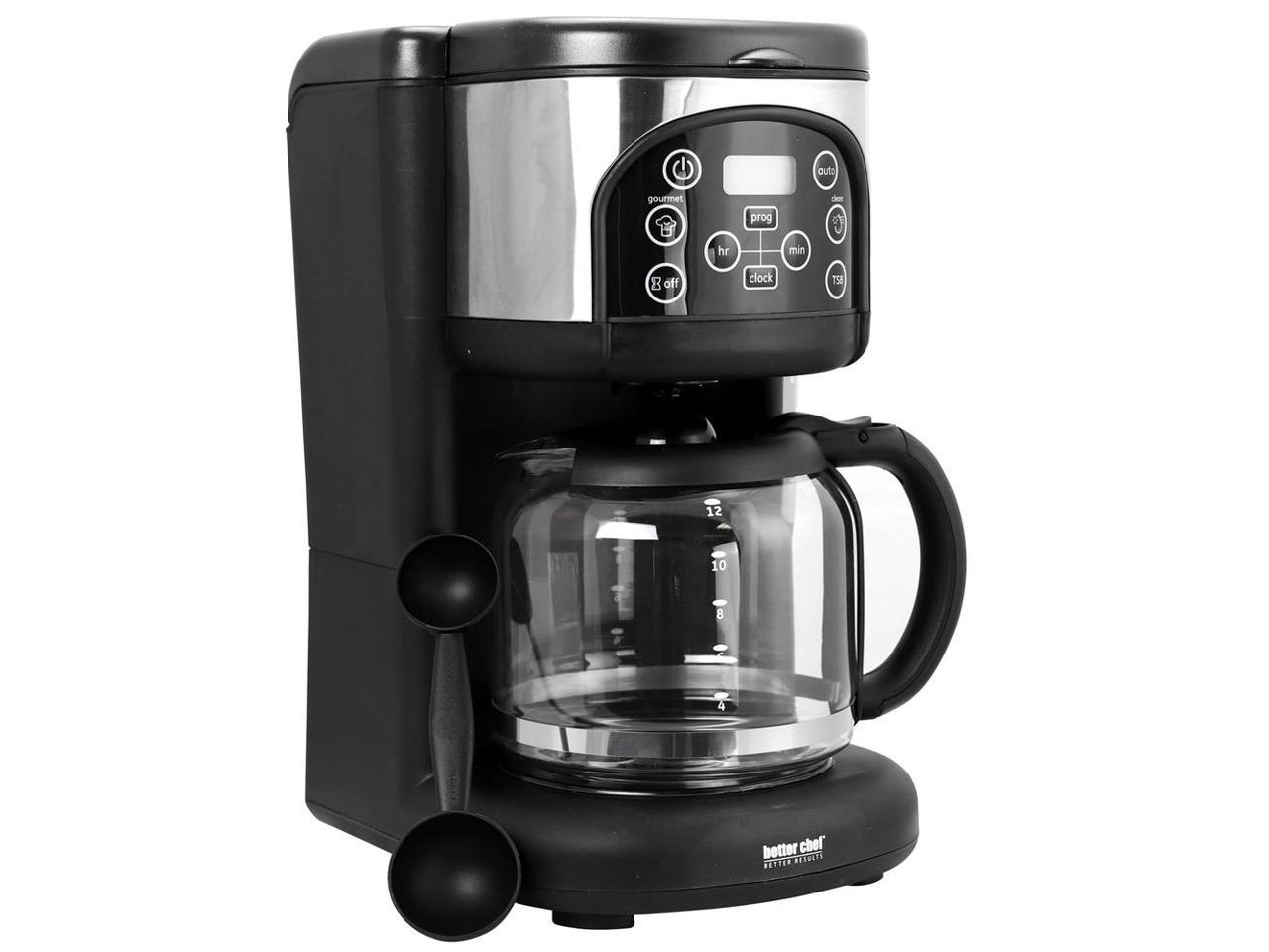 Better Chef IM-129S Ultra Brew Digital 12 Cup Coffee Maker, Black