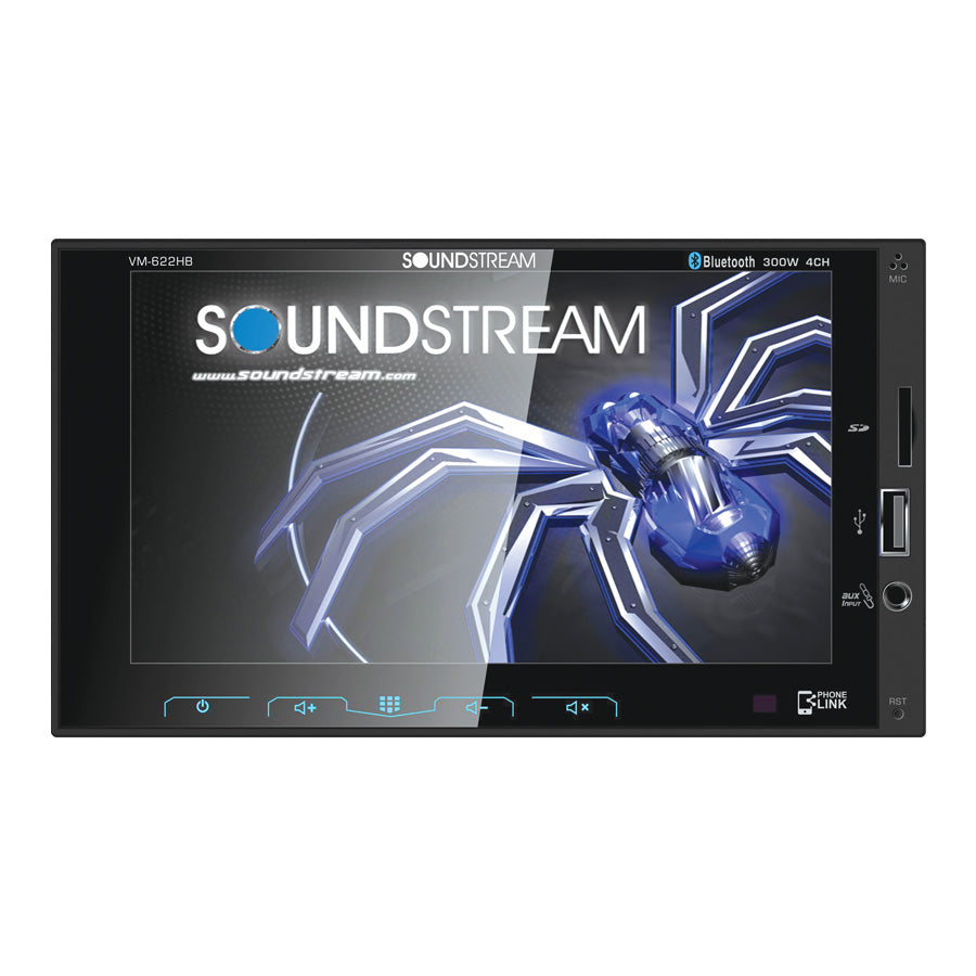 Soundstream VM-622HB Stereo 6.2” Touchscreen 2-DIN  W/BT
