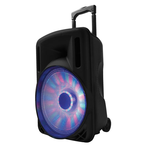 IQ Sound IQ3212DJBTBLK  500 Watt Bluetooth DJ Speaker With LED Lights